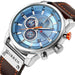 Fashion Leather Strap Quartz Men Watches Casual Date