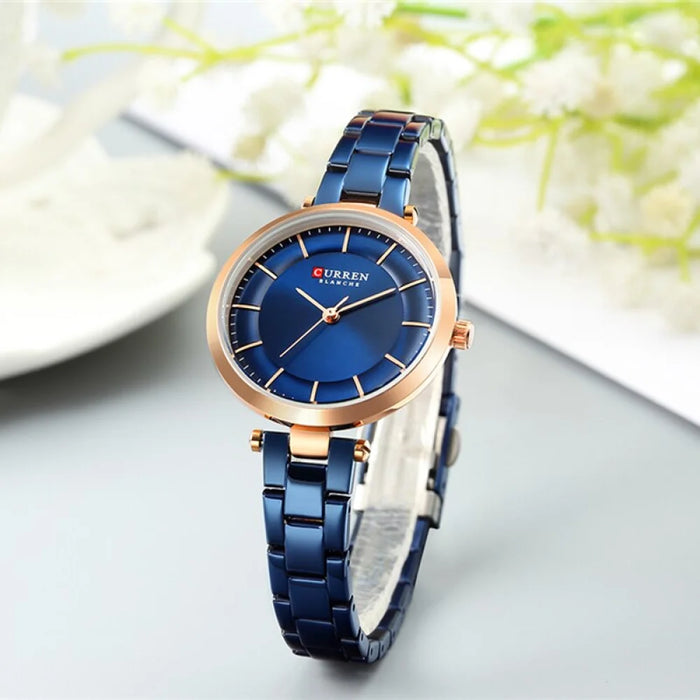 Casual Slim Minimalist Quartz WristWatch With Steel For Women