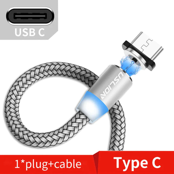 3M Magnetic Micro Usb Cable For Samsung Android Type C Iphone