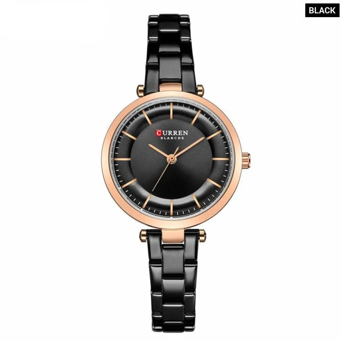 Casual Slim Minimalist Quartz WristWatch With Steel For Women