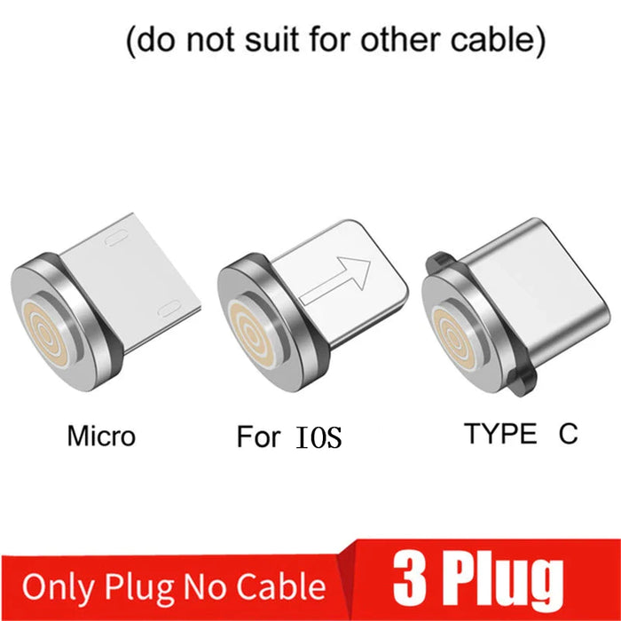 3A Magnetic Fast Charge Cable For Iphone Xs Max Xr 8 7 6S Plus Samsung Xiaomi Huawei