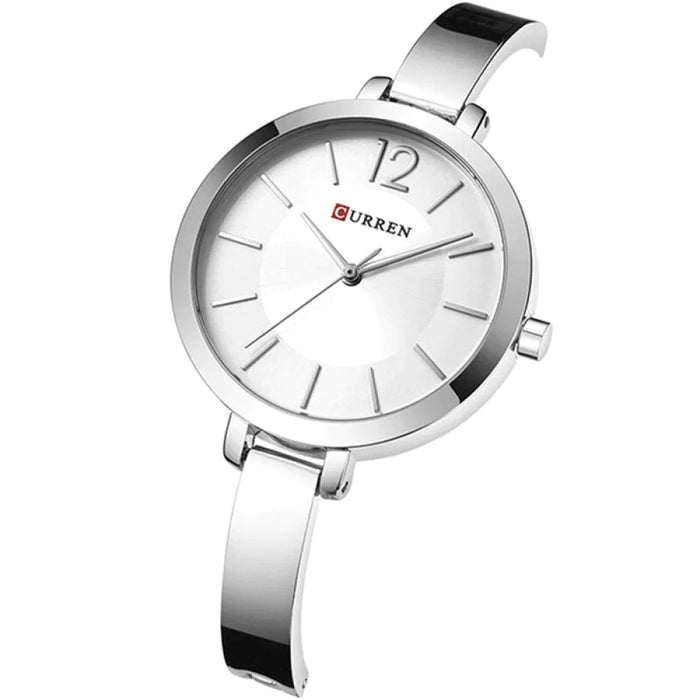 Full Steel Women Dress Quartz Wristwatch