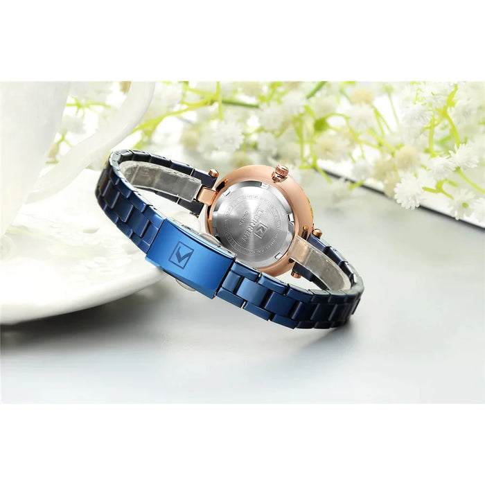 Casual Slim Minimalist Quartz WristWatch With Steel For Women