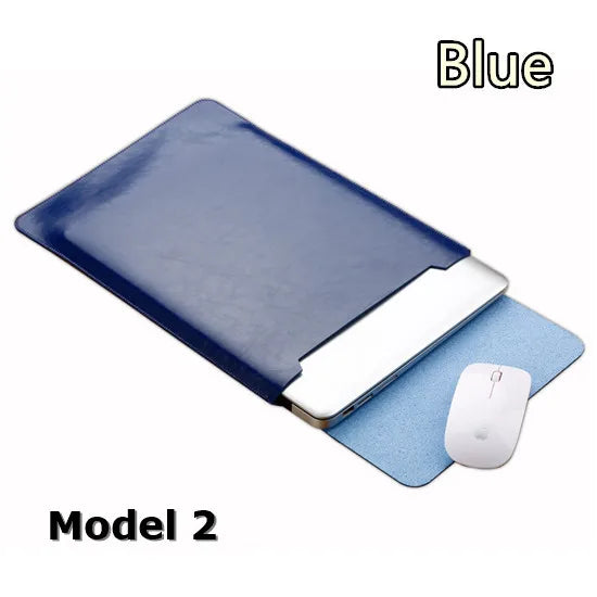 For Macbook Air Pro Retina M1 11,12,13 Inch Pu Leather Sleeve Case Notebook Tablet Laptop Bag