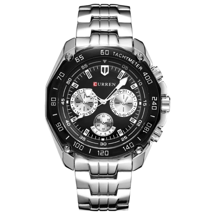 Fashion Brand Man Quartz Full Stainless Steel Watch Casual Military Sport Men Dress Wristwatch