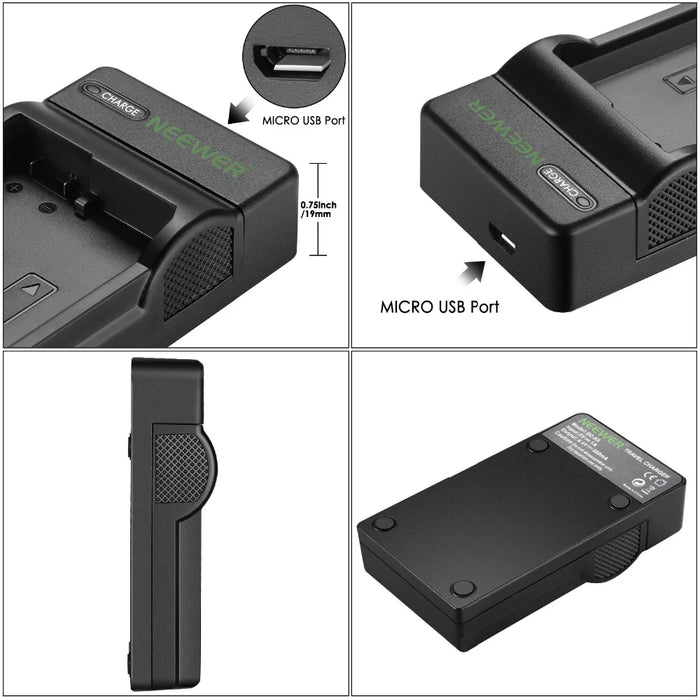 Micro Usb Charger For Nikon En El14/En El14A Batteries Slim & Fast Charging For D3200/D3100/D5500/D5300/D5200 Cameras