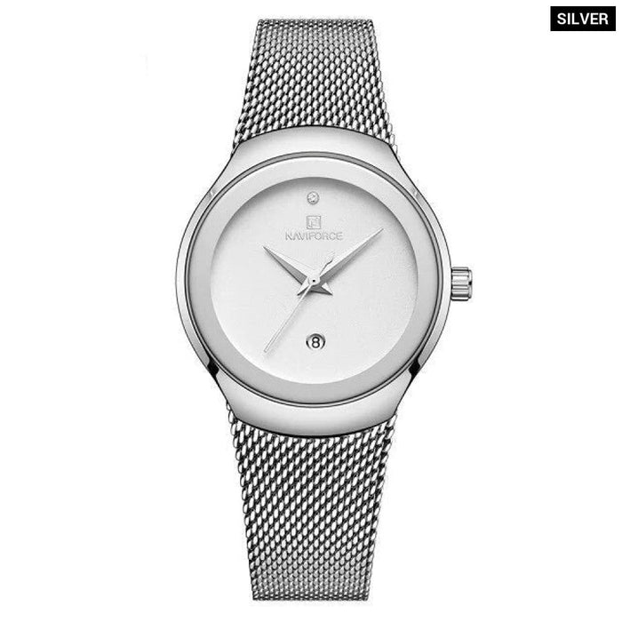 Women's Stainless Steel SteelBand Quartz Wristwatch