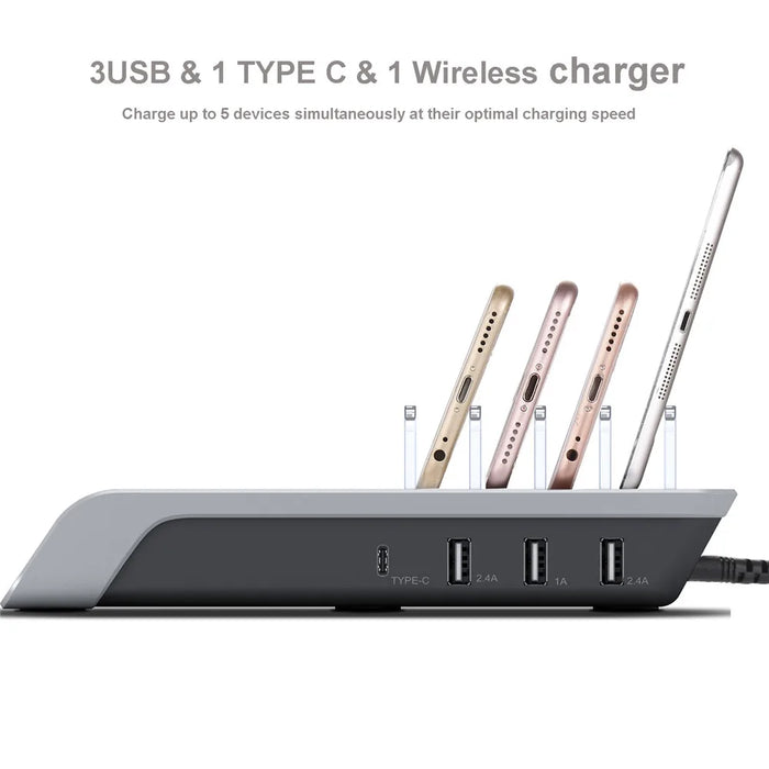 3 In 1 Wireless Fast Multi Usb Charging Stand For Samsung