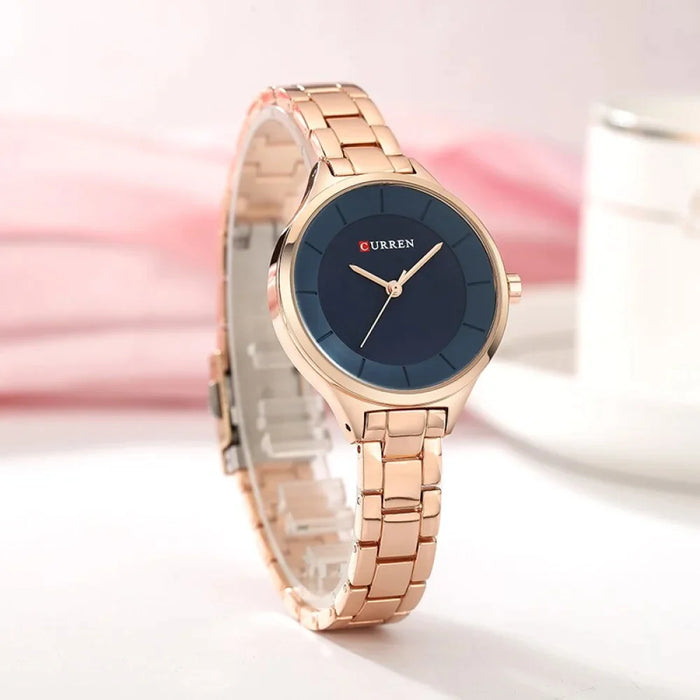 Creative Full Steel Rose Gold Women Dress Watches