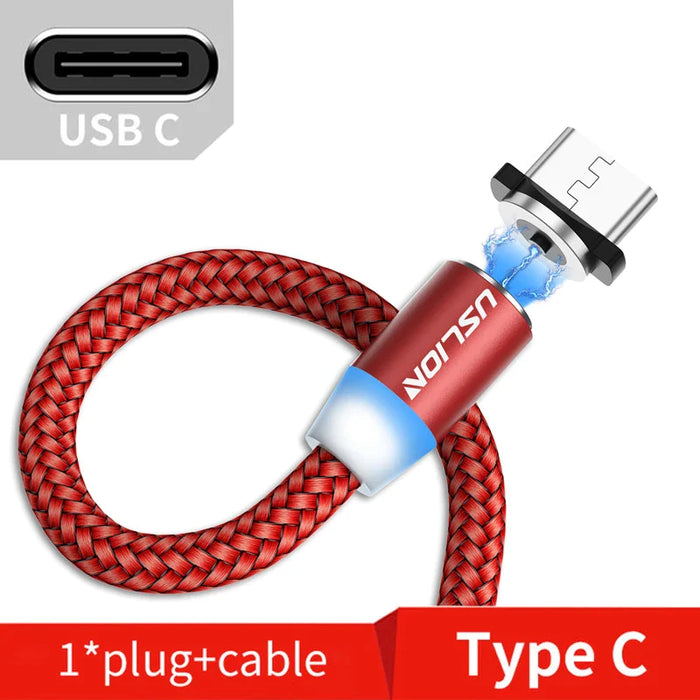 3M Magnetic Micro Usb Cable For Samsung S10 Type C Charging