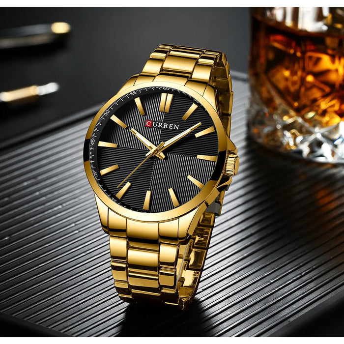 Waterproof Stainless Steel Business Quartz Watch For Men