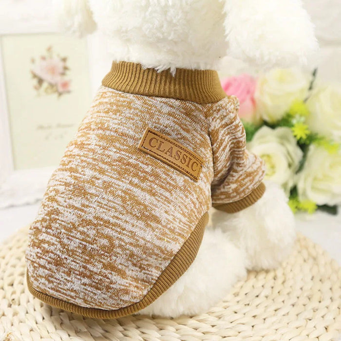 Pet Knit Coat For Small To Medium Dogs