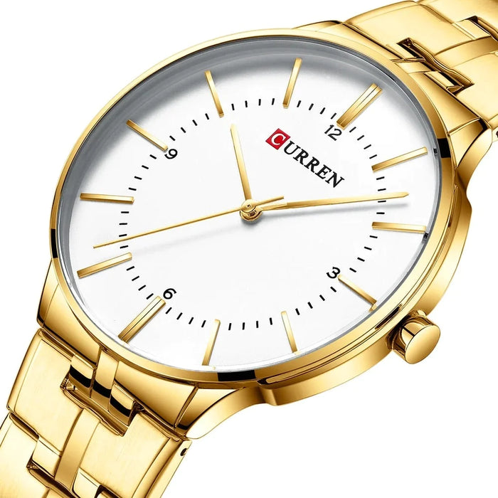 Business Quartz Gold Wristwatch For Men