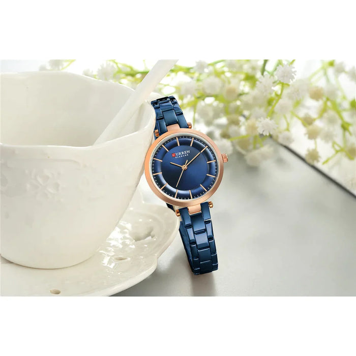 Casual Slim Minimalist Quartz WristWatch With Steel For Women