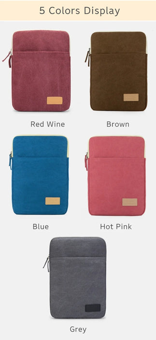 For Macbook Air Pro M1 12,13,14,15.6 Inch Shockproof Sleeve Case Canvas Laptop Bag