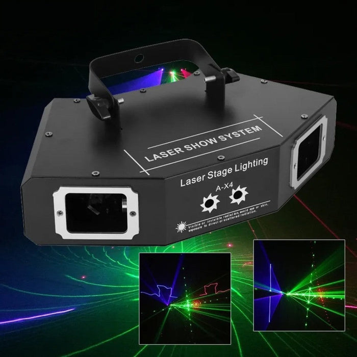 25 Patterns Full Colour Laser Scanner Projector DMX Stage Lighting Effect DJ Disco Bar Party Holiday Dance Christmas Lights