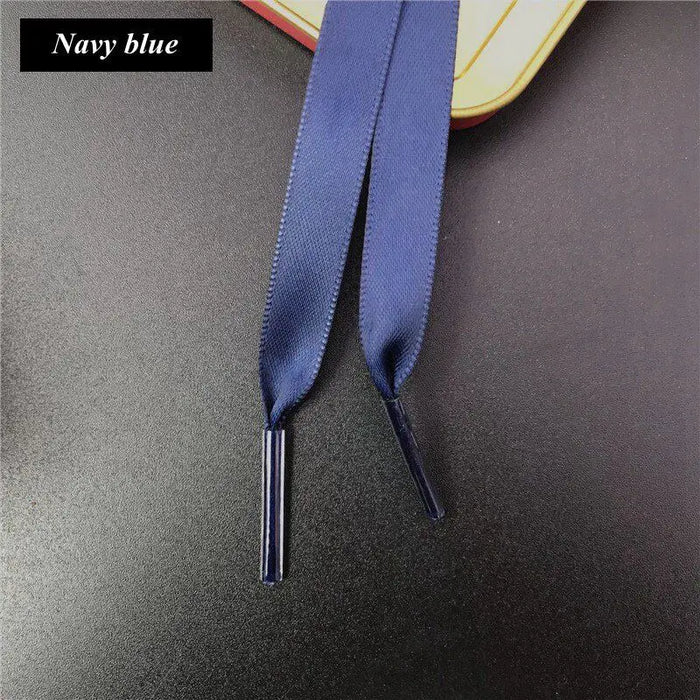 1Pair 1Cm Width Satin Silk Ribbon Shoe Laces 80/100/120/150Cm Length For Kids & Adults Shoes