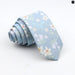 Floral Tie For Men Classic Cotton Necktie Weddings