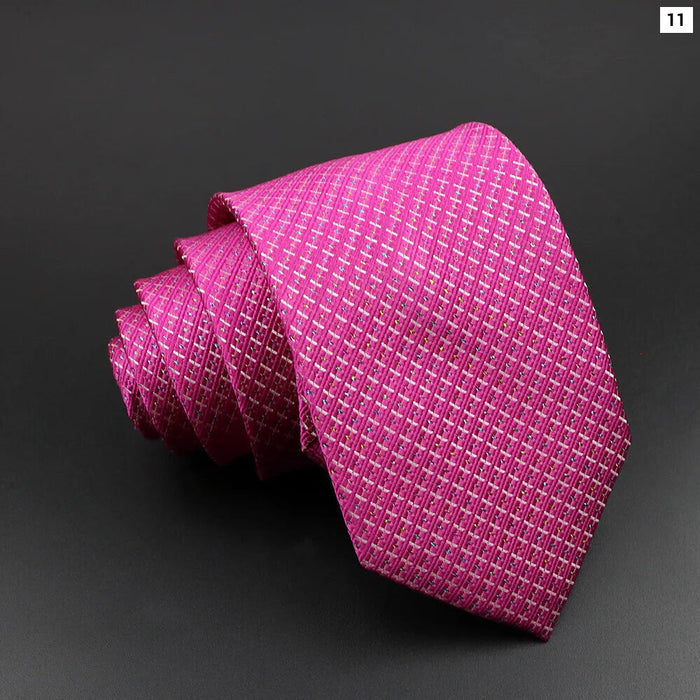 Silk Tie Classic Striped Plaid Necktie For Men 100% Jacquard Woven Business Wedding Party Daily Suit Gift