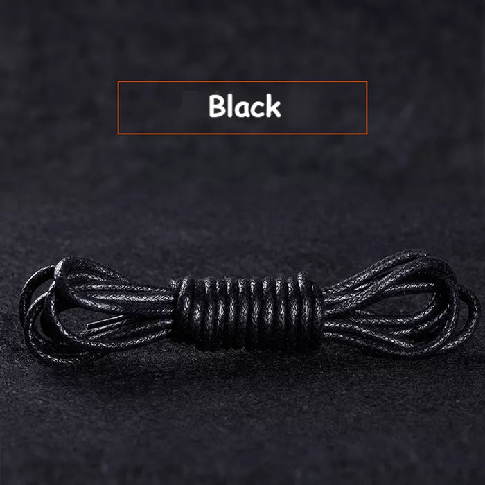 1Pair Cotton Waxed Round Oxford Boots Waterproof Leather Shoe Laces 60/80/100/120/140/180Cm Length