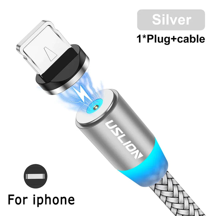 Led Magnetic Usb Cable For Iphone Android