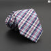 Classic Plaid Neck Tie Jacquard Woven Polyester Wedding