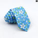 Floral Tie For Men Classic Cotton Necktie Weddings