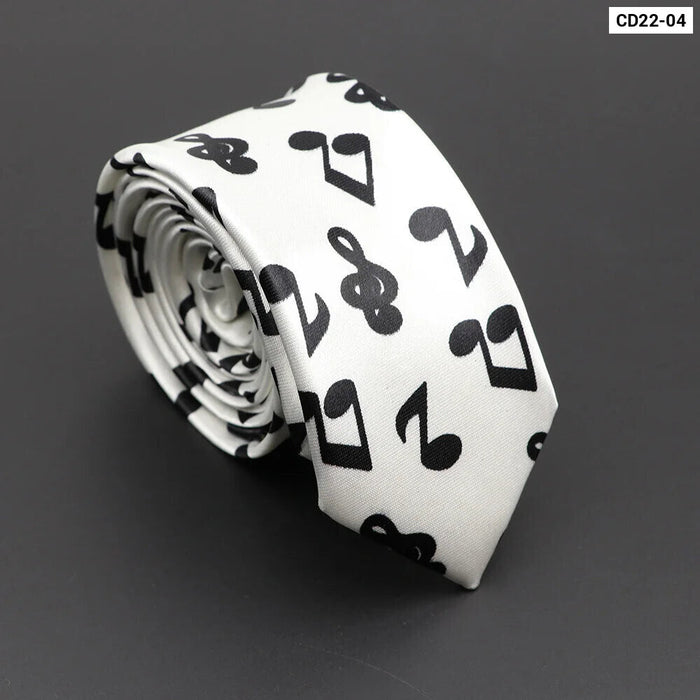 Musical Notes Tie Elegant And Trendy Gift For Music Lovers