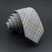 Handmade 6cm Mens Ties Classic Slim Striped Plaid Black