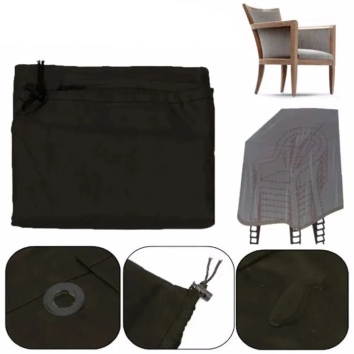 Outdoor Garden Terrace Stackable Chair dust Cover Storage Bag Furniture Protection Cover High Quality Waterproof and Dustproof