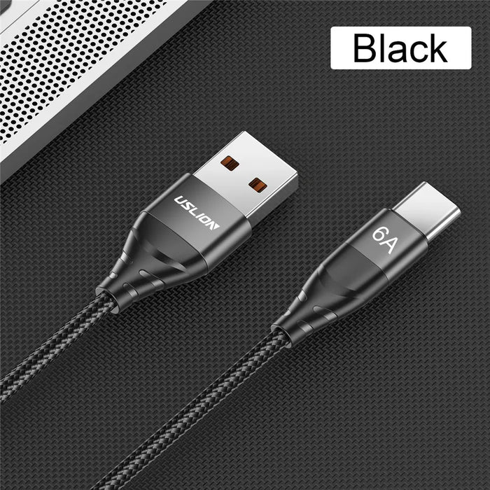 66W Fast Charge Usb C Cable For Huawei P40/P50 Pro Samsung/Xiaomi