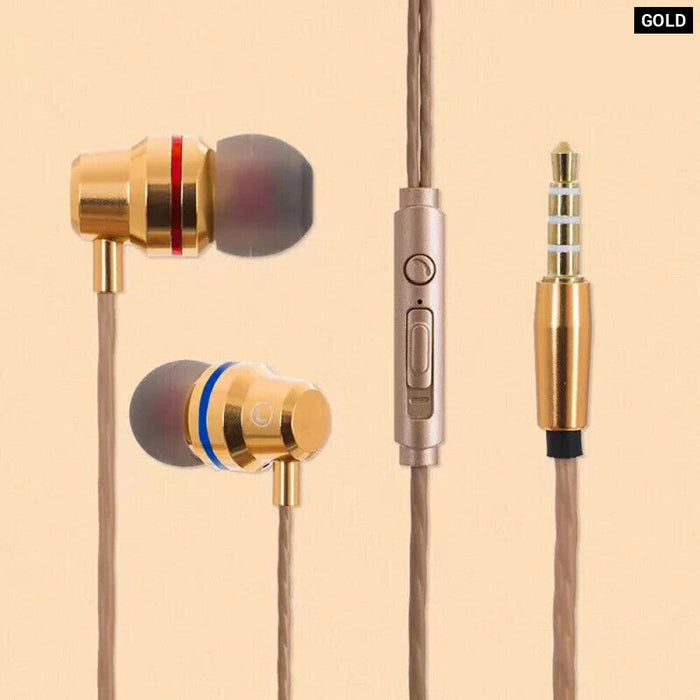 Metal In Ear Earphone For Jbl Oneplus Phones