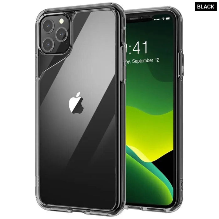 Scratch Resistant TPU Bumper + Clear Back Cover Case For iPhone 11 Pro Max