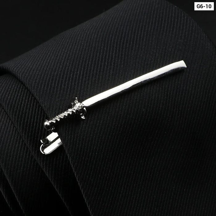 Mens Alloy Tie Clips 27 Designs Scissors Fish Bone Beard Wing Animal Wedding Party Jewelry Pin