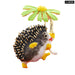 Hedgehog Flower Brooch 8 Colours