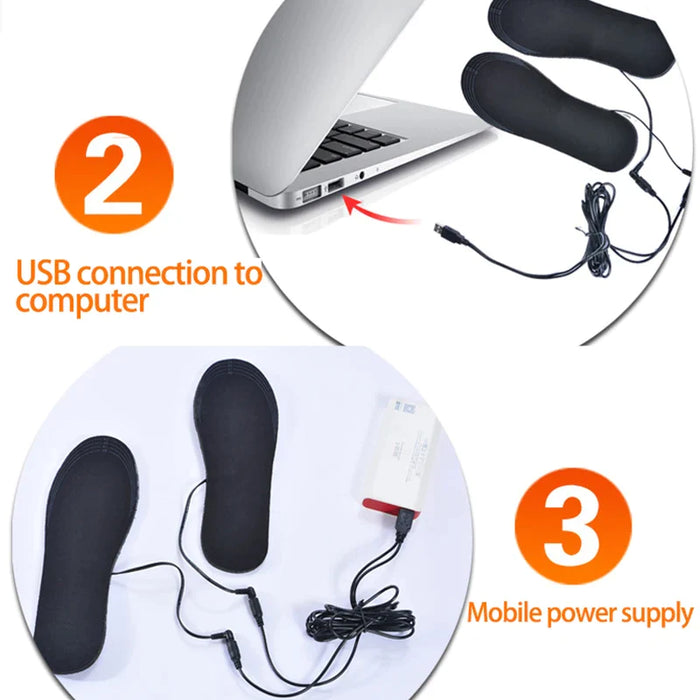 Usb Heated Insoles For Winter Sports