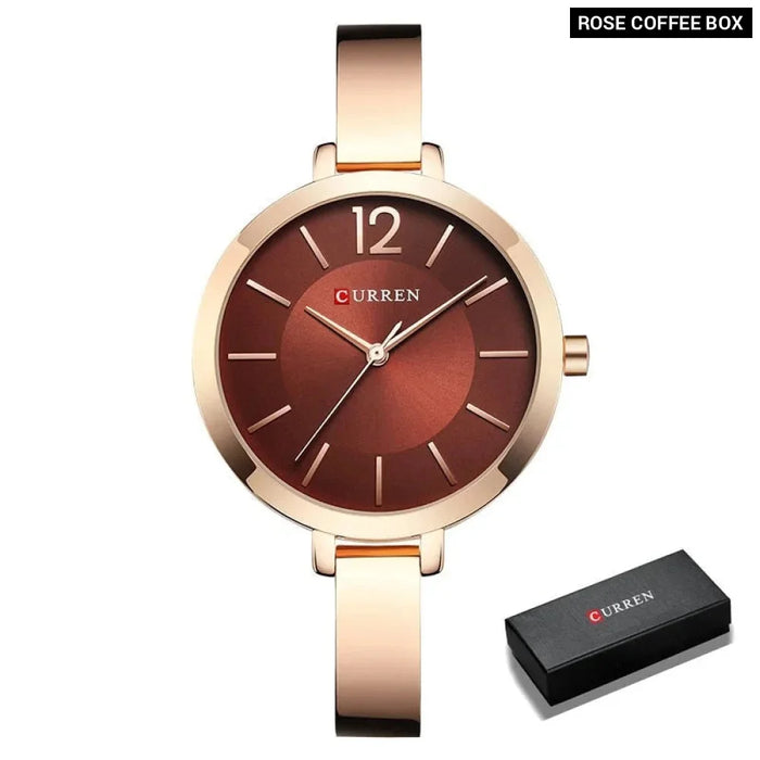 Stainless Steel Ultra Thin Quartz Romantic Watch For Women