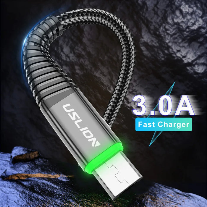 3A Fast Charging Micro Usb Cable For Samsung Xiaomi Android