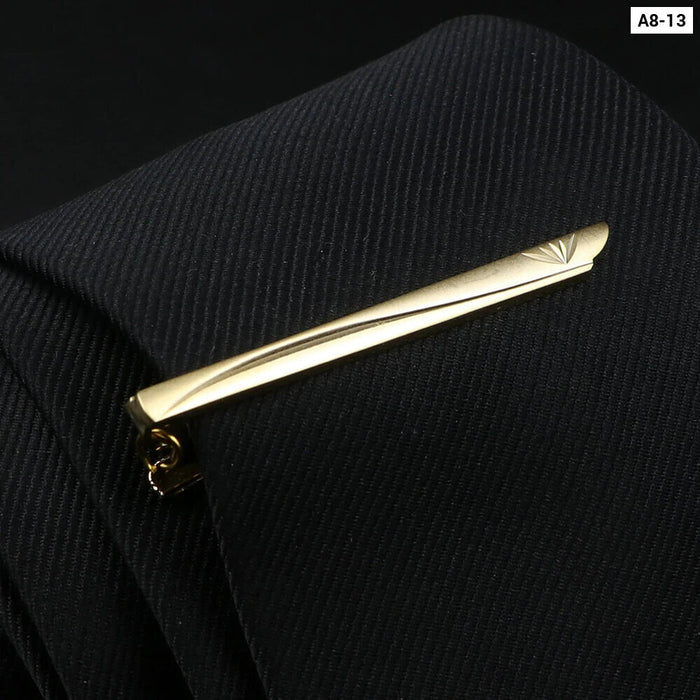 Stainless Steel Tie Clip Elegant Wedding Accessory