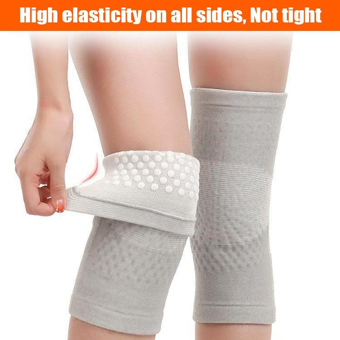 2 Pcs Wormwood Self Heating Knee Sleeve Pad For Arthritis Joint Pain Relief & Tendonitis Injury