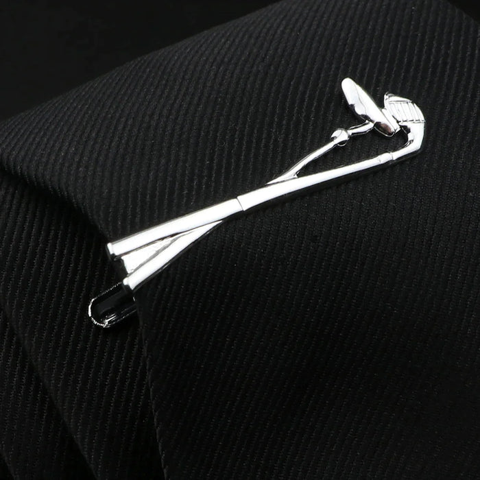 Stainless Tie Clip Set Mens Gift