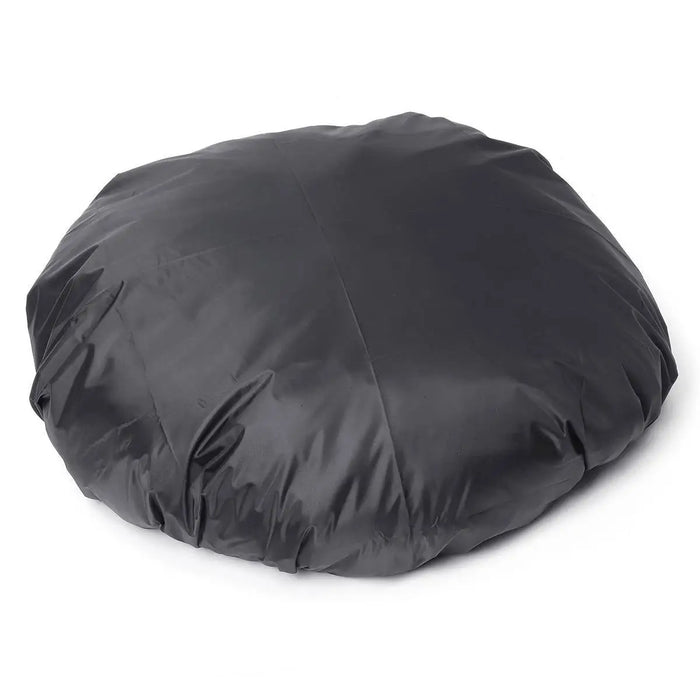 112cm Outdoor Black Round Waterproof BBQ Grill Dust Cover Dustproof Balcony Fire Pit Cover