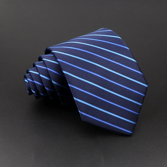 Classic Stripe Necktie Mens Wedding Tie