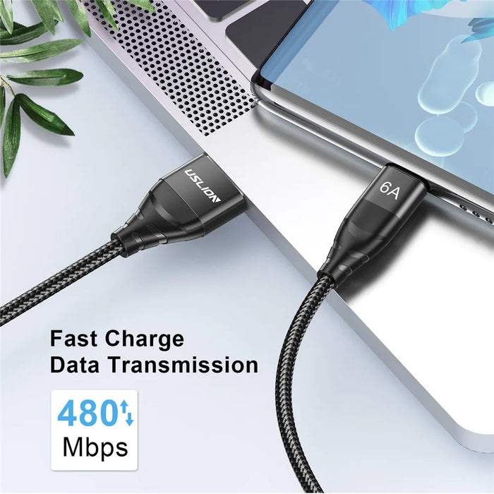 6A Fast Charge Usb C Cable For Xiaomi Iphone 15 Pro