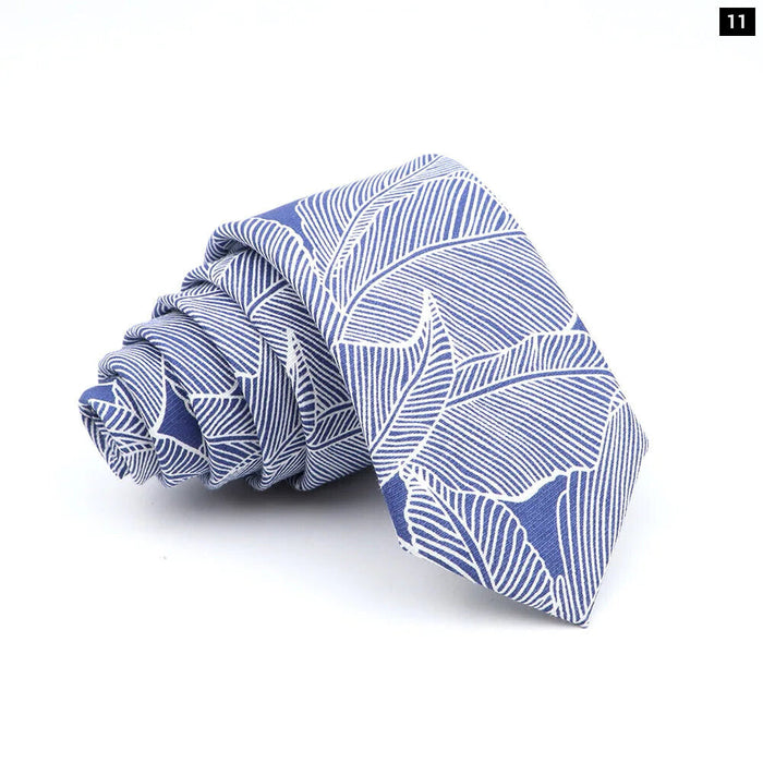 Floral Skinny Tie For Men Weddings And Parties