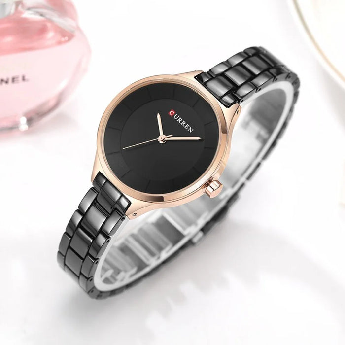 Creative Full Steel Rose Gold Women Dress Watches