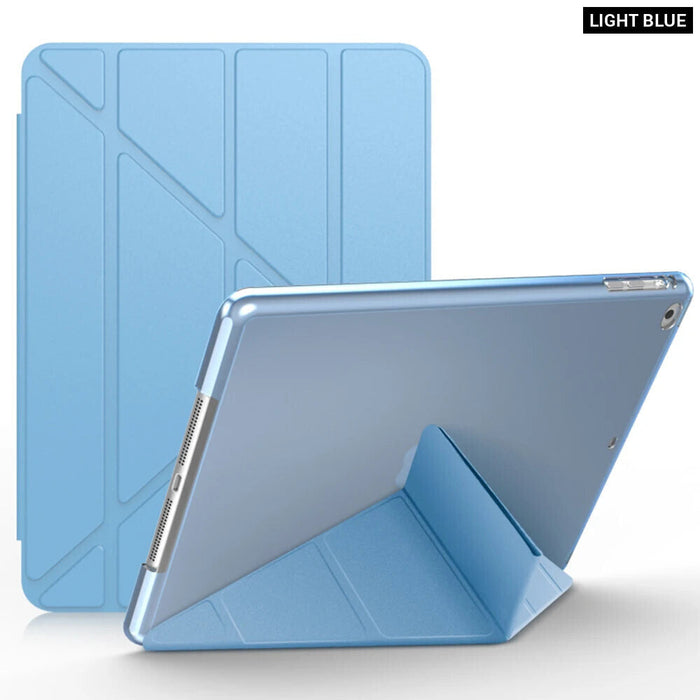 Ipad 10 Inch2 Case Multi Fold Pu Leather Tablet Cover For Ipad 7 8 9 Gen