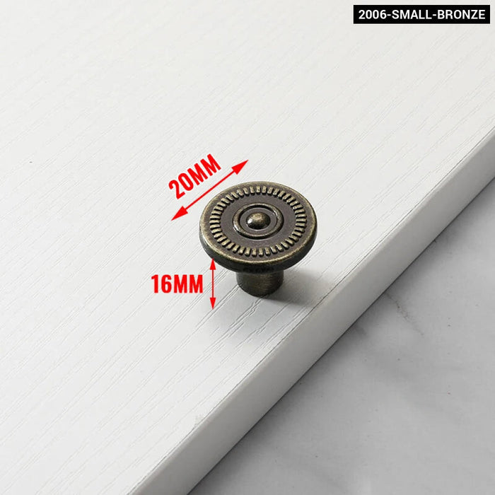 Zinc Alloy Bronze Cabinet Wardrobe Drawer Door Handles/knobs