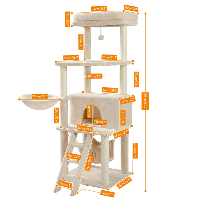 Multi Level Cat Tree Sisal Scratching Posts