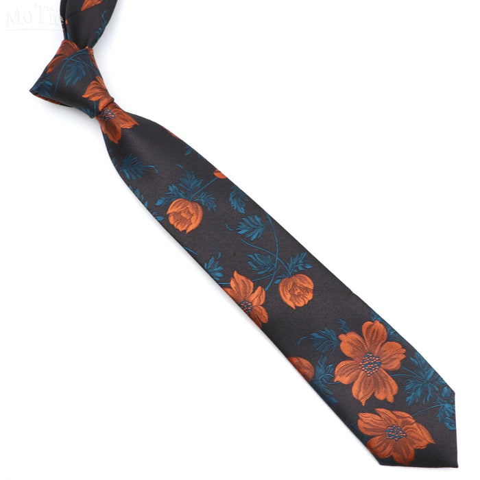 Floral Feather Tie For Weddings And Daily Wear